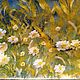 Daisies in the meadow. Mixed media, Pictures, Moscow,  Фото №1