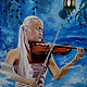 Alek Gross "First violin", oil on canvas, 50x40 cm, Pictures, Kharkiv,  Фото №1