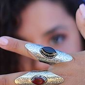 Украшения handmade. Livemaster - original item Tuareg ring with a stone on the whole finger. Handmade.