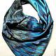 batik scarf 'blue bird', Shawls1, Yaroslavl,  Фото №1