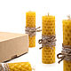 Candle 'Honey' 8 cm Set of 4 pcs. Candles. merlin-hat (Merlin-hat). My Livemaster. Фото №4