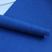 Кожа: Переплетный кожзам, цвет Серо-голубой, 50х35 см, Италия