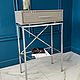  Консольный стол с полочкой Gray. Консоли. Badiko mebel. Интернет-магазин Ярмарка Мастеров.  Фото №2