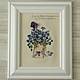 Spring flowers. Embroidered pattern. Ready. Miniature embroidery, Pictures, Chelyabinsk,  Фото №1