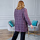 Wool double-breasted coat in a check size 60-64. Coats. NATALINI. My Livemaster. Фото №5