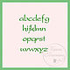 Алфавит "Present Script" для машинной вышивки. Схемы для вышивки. Sestri4ka Ирина. Ярмарка Мастеров.  Фото №5