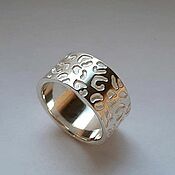 Украшения handmade. Livemaster - original item Wide Leopard Ring, silver (K49). Handmade.