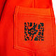 Men's Orange Hoodie Africa, Orange Hooded Sweatshirt Freedom. Sweatshirts for men. Lara (EnigmaStyle). My Livemaster. Фото №4