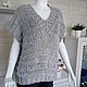 Жилет вязаный с люрексом в стиле Кучинелли. Жилеты. Knitting by Natali. Ярмарка Мастеров.  Фото №4