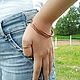 Bracelets Hard Copper Narrow Round Women's Girl on Hand Style. Hard bracelet. Мастерская Мельница. Online shopping on My Livemaster.  Фото №2