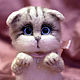 Scottish fold kitten, Stuffed Toys, Moscow,  Фото №1