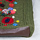 Knitted bag 'Poppy field' based on Claude Monet. Classic Bag. asmik (asmik). My Livemaster. Фото №6