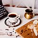 Star coffee... Handmade dishes, ceramics. Tea & Coffee Sets. JaneCeramics. Online shopping on My Livemaster.  Фото №2
