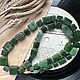 Бусы из забайкальского нефрита 6. Бусы. gemstone. Интернет-магазин Ярмарка Мастеров.  Фото №2
