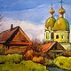 Акварель "Храм". Pictures. Best Watercolors. Online shopping on My Livemaster.  Фото №2