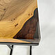  Журнальный диванный столик из дерева и эпоксидной смолы. Столы. Thunder-cloud. Ярмарка Мастеров.  Фото №6