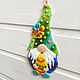  glass Easter gnome, spring home decor. Easter souvenirs. MyFusedGlass. Online shopping on My Livemaster.  Фото №2