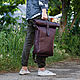 Backpack leather mens UNISEX DETROIT, Men\\\'s backpack, Volgograd,  Фото №1