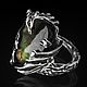 Кольцо Дракон серебро с лабрадором камнем. Кольца. Aventure.Jewelry. Интернет-магазин Ярмарка Мастеров.  Фото №2