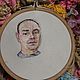  портрет. Картины. embroidery portrait. Ярмарка Мастеров.  Фото №4