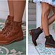 Valley Dream. Трендовые ботинки на шнуровке, чакка  (chukka boots). Туфли. BaliElf. Ярмарка Мастеров.  Фото №5