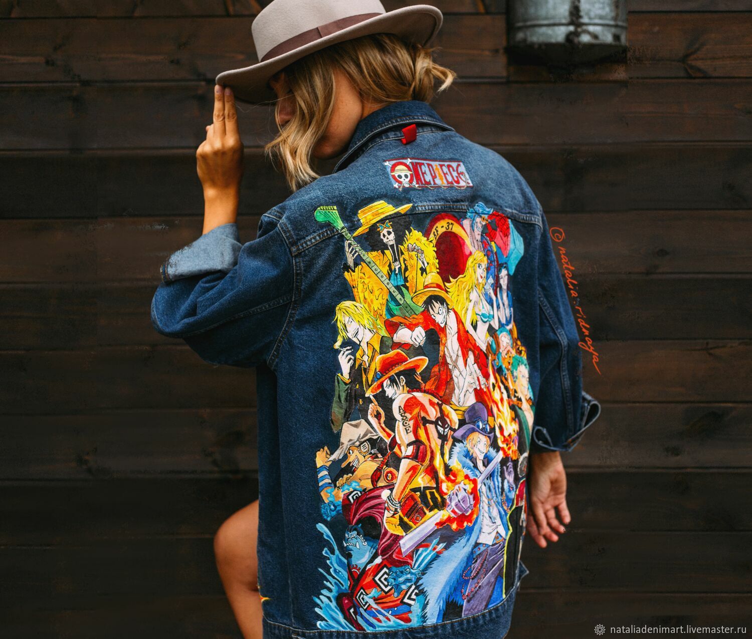 Anime Jacket with One Piece Print. Painting of Van Pees clothes – купить на  Ярмарке Мастеров – R6IRWCOM | Outerwear Jackets, Omsk