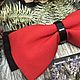 Bright stylish red bow tie brooch. Ties. Handmade_by_richi. Online shopping on My Livemaster.  Фото №2