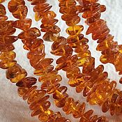 Vintage beads from solid amber, 61 cm