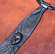 3D tie 'Face' made of black genuine leather, Ties, Moscow,  Фото №1