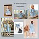 Order Clothes for dolls, blue dress for dolls made of natural linen. molinialife. Livemaster. . Clothes for dolls Фото №3