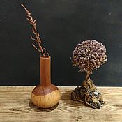 Для дома и интерьера handmade. Livemaster - original item Decorative wooden vase for dried flowers-Apple tree. Home decor. Handmade.