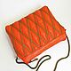 Orange clutch bag, women's bright bag, handbag for small things, 256. Classic Bag. a-vesta. Online shopping on My Livemaster.  Фото №2