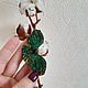 Green Moth brooch made of polymer clay. Brooches. AnnaMalnaya. My Livemaster. Фото №6