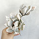 Brooch made of silk Magnolia, Brooches, Rostov-on-Don,  Фото №1