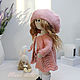 Handmade doll, Knitted interior doll, in a pink coat. Interior doll. mariedolls (mariedolls). My Livemaster. Фото №4