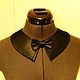 The collar is detachable universal / satin black, Brooches, Moscow,  Фото №1