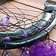 Заказать Подкова Ловец Снов с Аметистом и чёрным конским волосом. Horseshoe dreams Мастерская 'Подкова мечты'. Ярмарка Мастеров. . Ловцы снов Фото №3