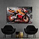  Настенная картина маслом мотоцикл honda CBR 1000RR. Картины. Картины маслом купить, мечта рядом ❤. Ярмарка Мастеров.  Фото №7