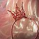 Red crown for the Princess. Children\'s tiaras. Alla Flowers. Online shopping on My Livemaster.  Фото №2