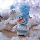 Order Snowman knitted in a hat. fesartdecor (fesartdecor). Livemaster. . Stuffed Toys Фото №3