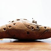 Музыкальные инструменты handmade. Livemaster - original item Two-chamber ceramic ocarina 