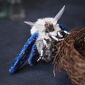 Украшения handmade. Livemaster - original item Brooch-moth textile 