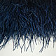 Trim of ostrich feathers 10-15 cm dark blue. braid. Weakne - furniture and fabrics (weakne). Online shopping on My Livemaster.  Фото №2