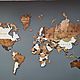 Карта мира. Карты мира. Wooden3Dmap. Интернет-магазин Ярмарка Мастеров.  Фото №2