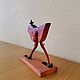 Такая Птица. Интерьерная фигурка из дерева. Статуэтки. Ольга (olga-mozaika). Ярмарка Мастеров.  Фото №6