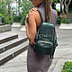 Backpack made of Python skin of pearl-green color. Backpacks. exotiqpython. My Livemaster. Фото №6