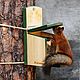 Feeder for squirrels from the tree 'a Squirrel tale'. Bird feeders. Art bird feeder. My Livemaster. Фото №6