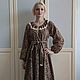 Patterned warm cotton dress. Dresses. Kupava - ethno/boho. Online shopping on My Livemaster.  Фото №2