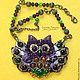 Amethyst owl, Necklace, Moscow,  Фото №1