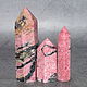 Crystal in the shape of an obelisk natural rhodonite. Rod, Rod, Moscow,  Фото №1